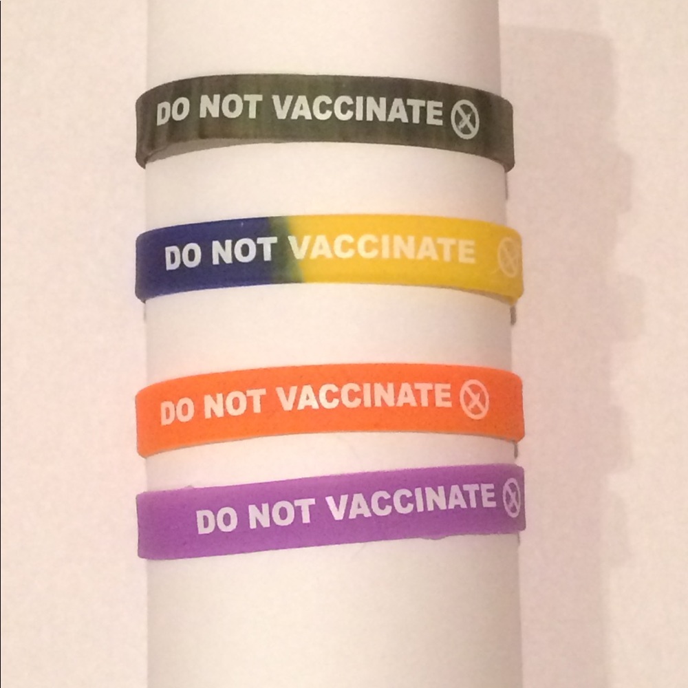 2 Boys Do Not Vaccinate bracelets child Antivax